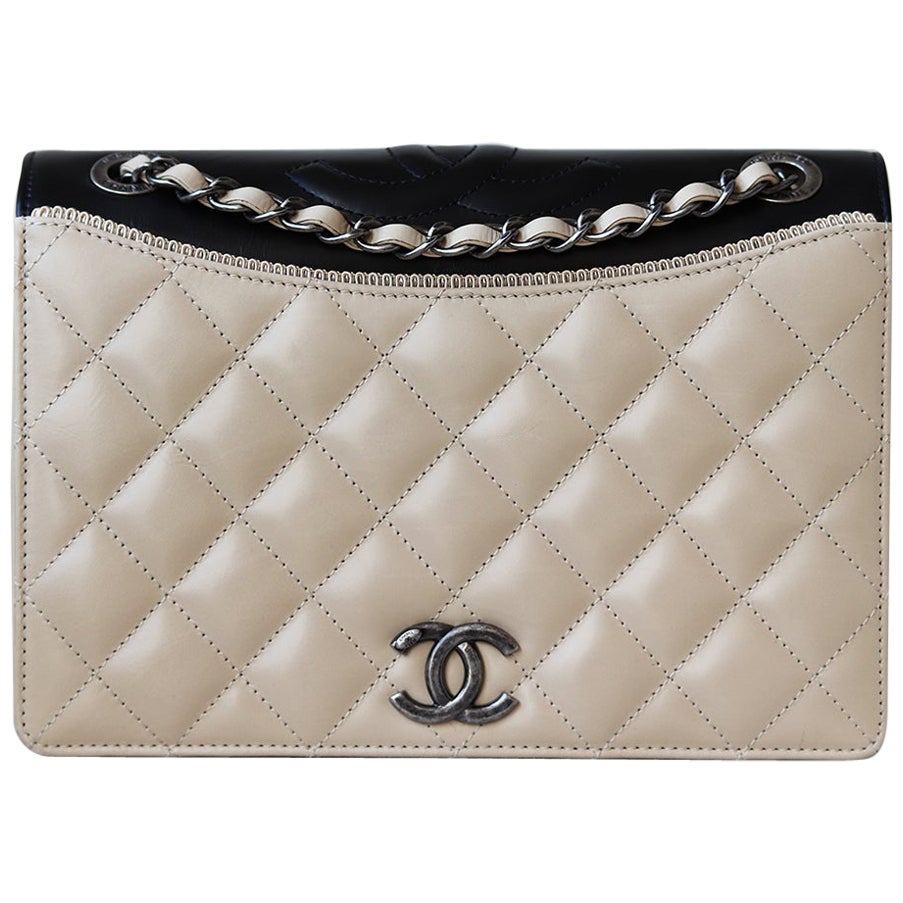 Chanel Waist XL Sport Fanny Pack Banana Beige Nylon Cross Body Bag For