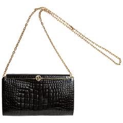 Gorgeous Gucci Black Clutch and Bag