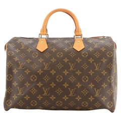 Used Louis Vuitton Speedy Handbag Monogram Canvas 35