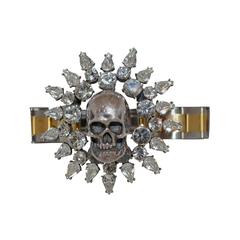 Tom Binns Sterling Silver Skull Bracelet