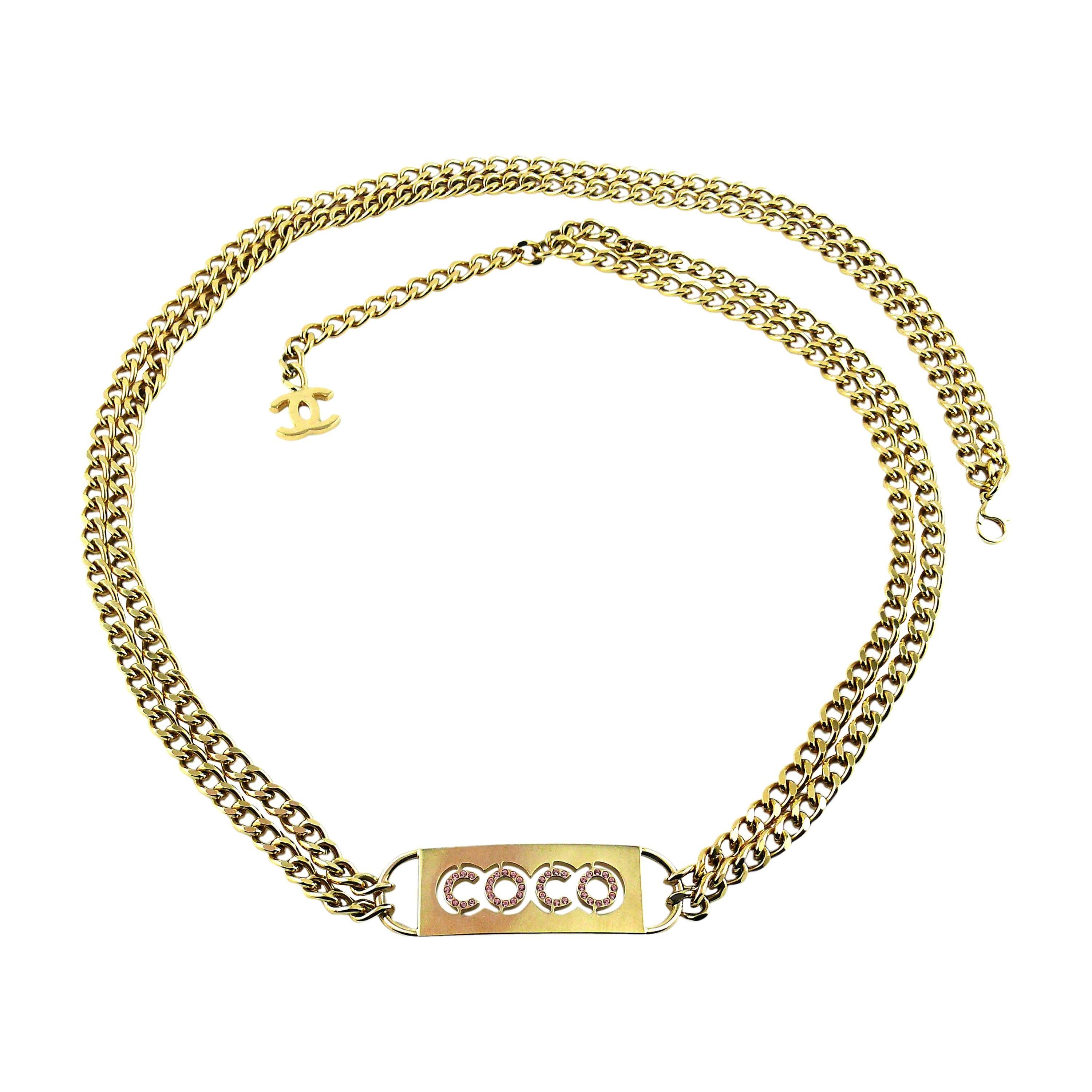 Coco chanel hotsell chain belt
