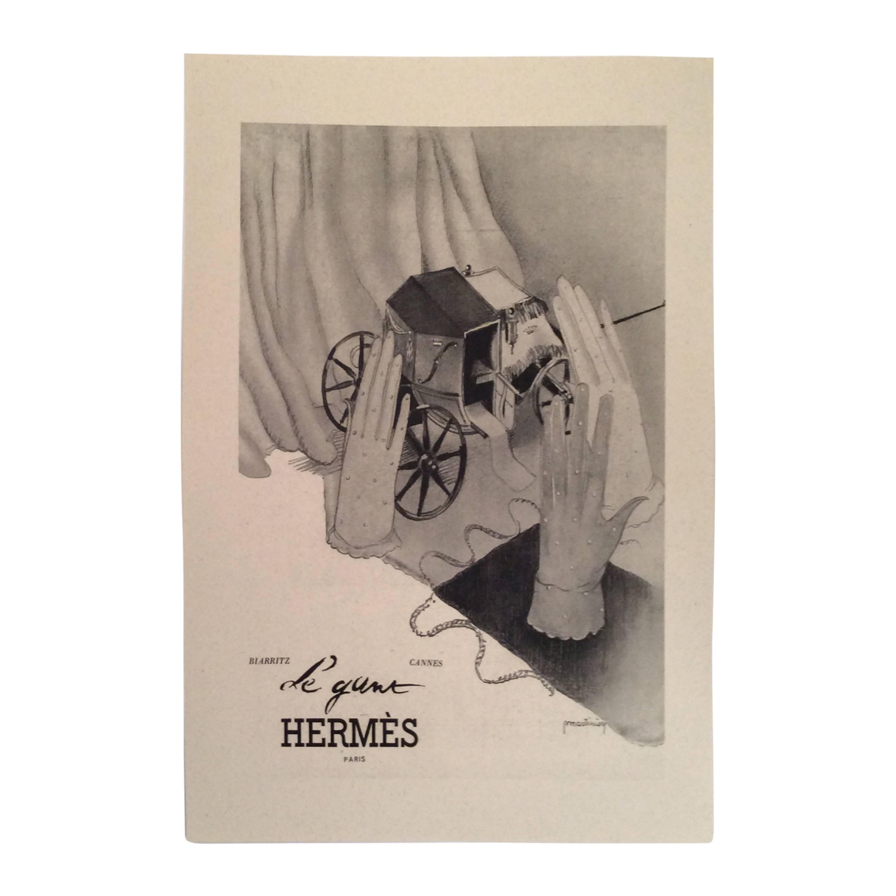 Hermes Vintage Ad Print - 1930's