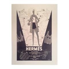 Hermes Vintage Ad Print - 1930's 