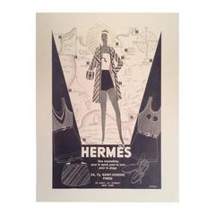 Hermes Vintage Ad Print - 1930's