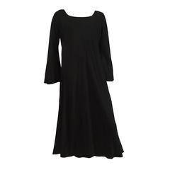 Pauline Trigere 80s black evening dress size 12 / 14.