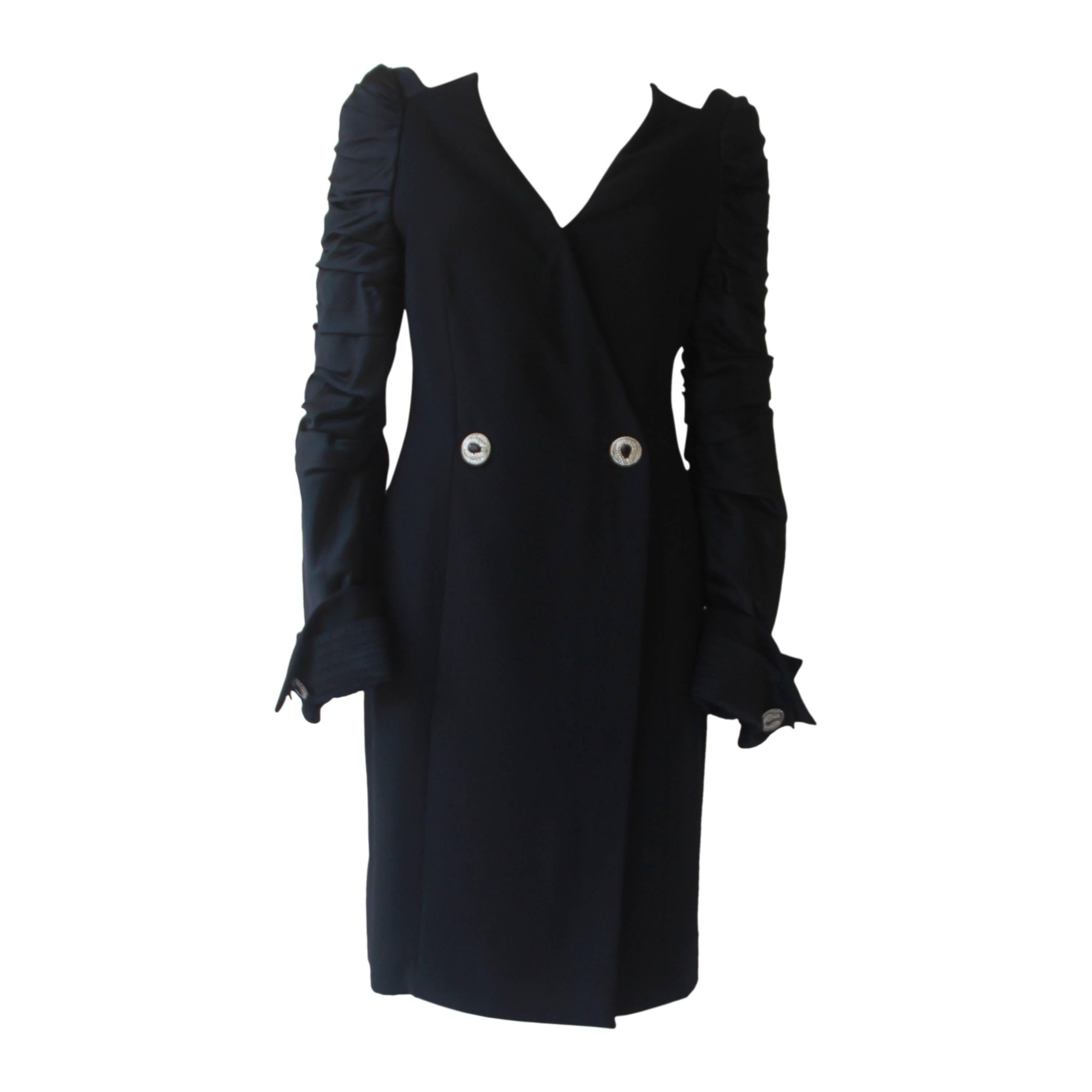 Important Gianni Versace Cocktail Coat Dress Fall 1990 For Sale