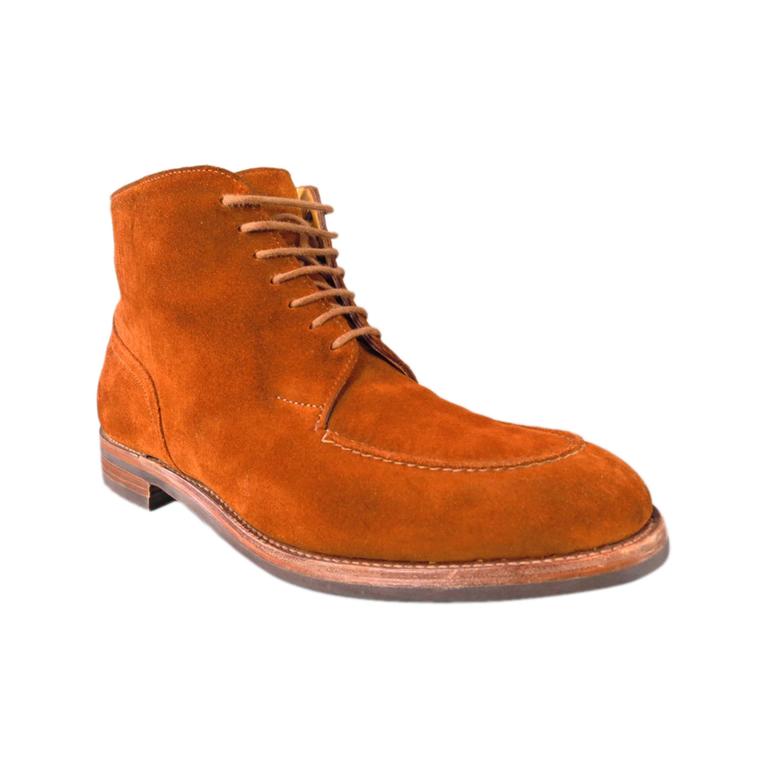 JOHN LOBB "CHAMBORD II BOOT" Size 7.5 Brown Suede Boots For Sale at 1stdibs