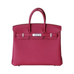 ep_vintage luxury Store - Bracelet - Borsa Hermes Birkin 25 cm in pelle  togo rosso granata - Double - Leather - Tour - Kelly - Size - Pink – dct -  XS - Bracelet - HERMES