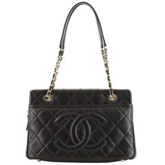 Chanel Timeless CC Shopping Tote Quilted Caviar Medium
