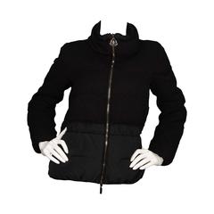Moncler Black Wool Down Jacket sz 2