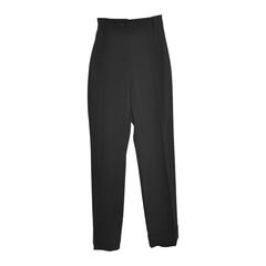 Vintage Dolce & Gabbana Black Cuff Trousers