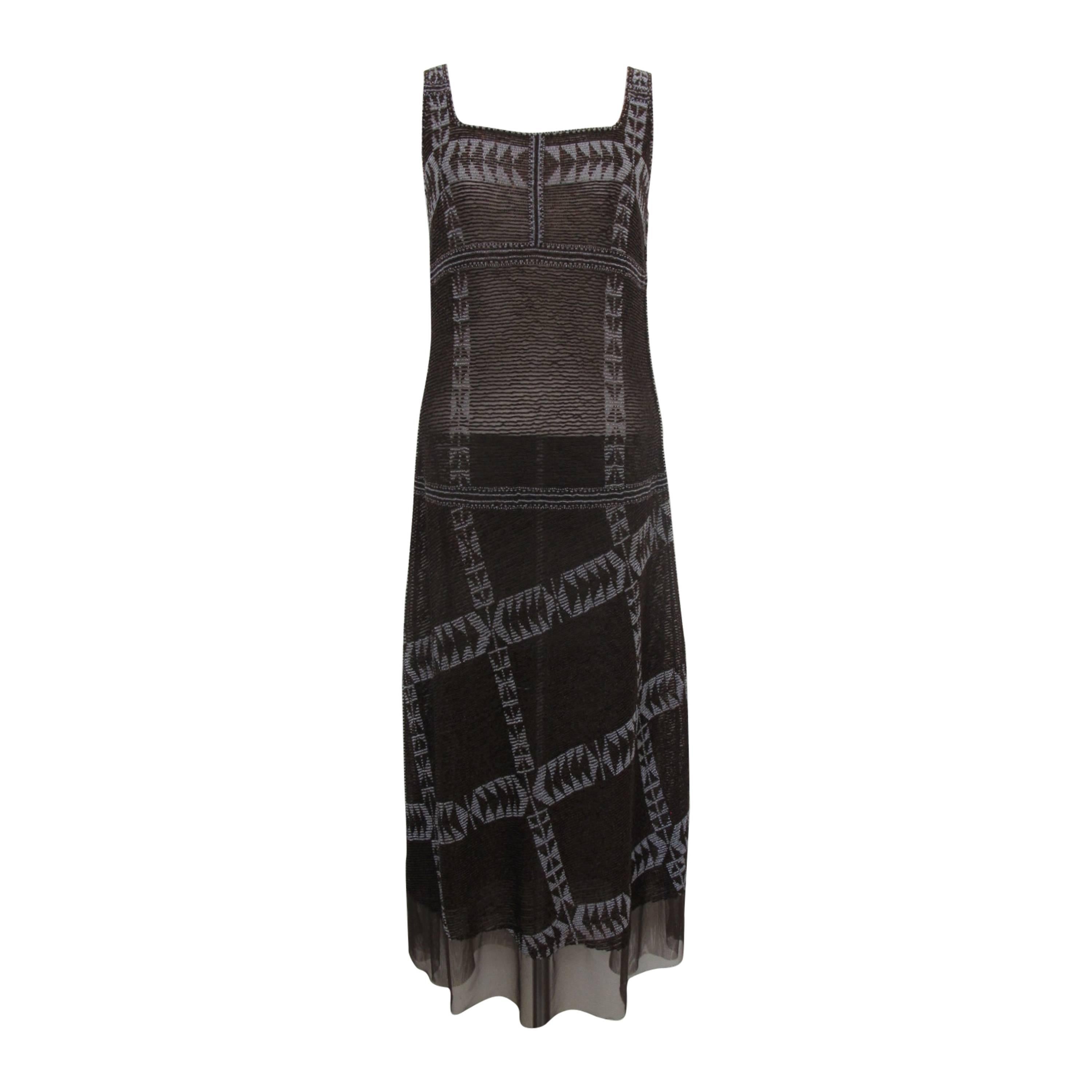 Alberta Ferretti Beaded Sleeveless Evening Gown For Sale