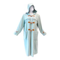 1970s Yves Saint Laurent Hooded Toggle Coat 