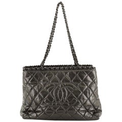 Chanel Chain Me Tote Quilted Glazed Calfskin Medium