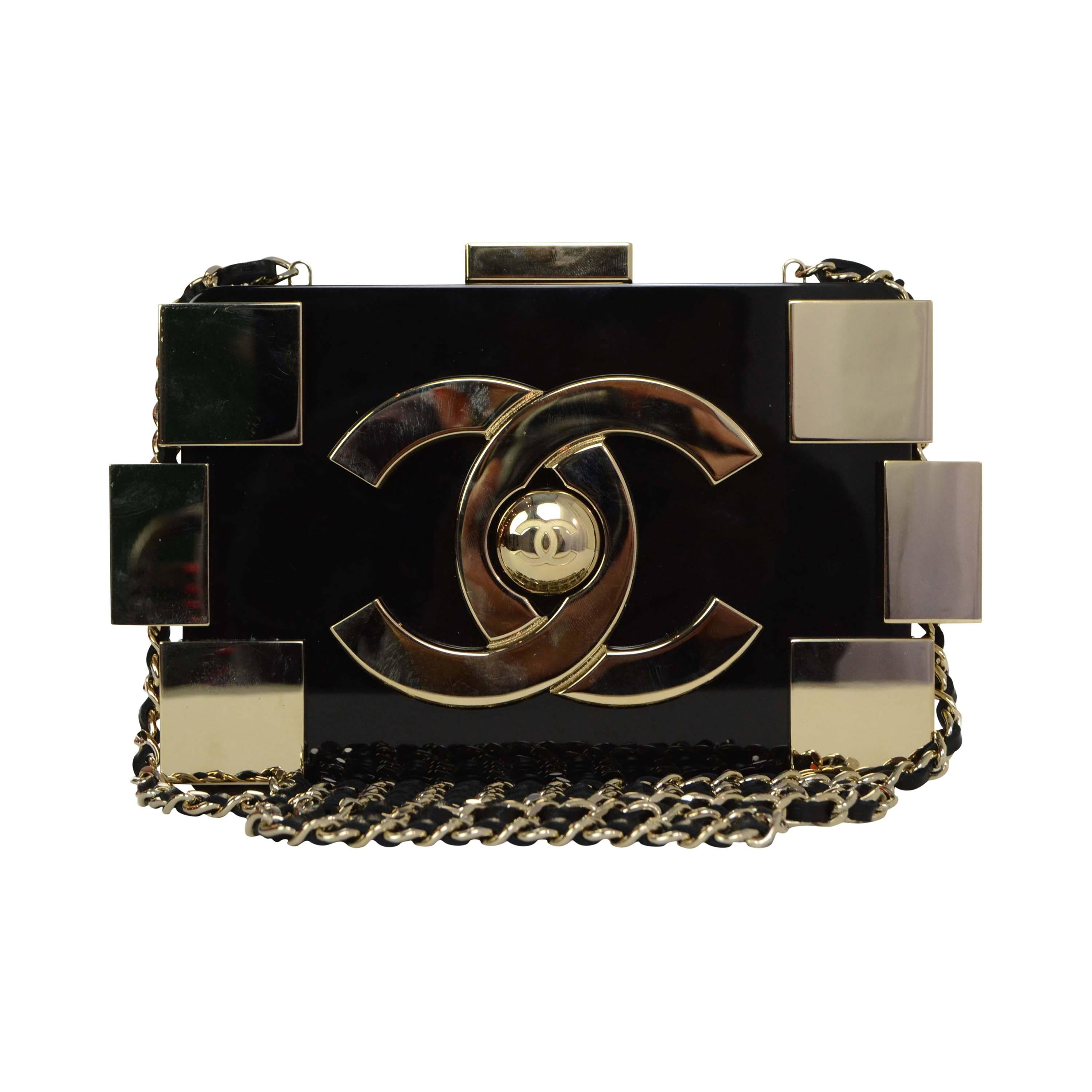 Chanel Black & Gold Collectors Lego Boy Bag GHW