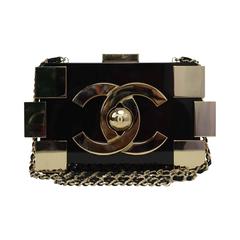 Chanel Black and Gold Collectors Lego Boy Bag GHW at 1stDibs