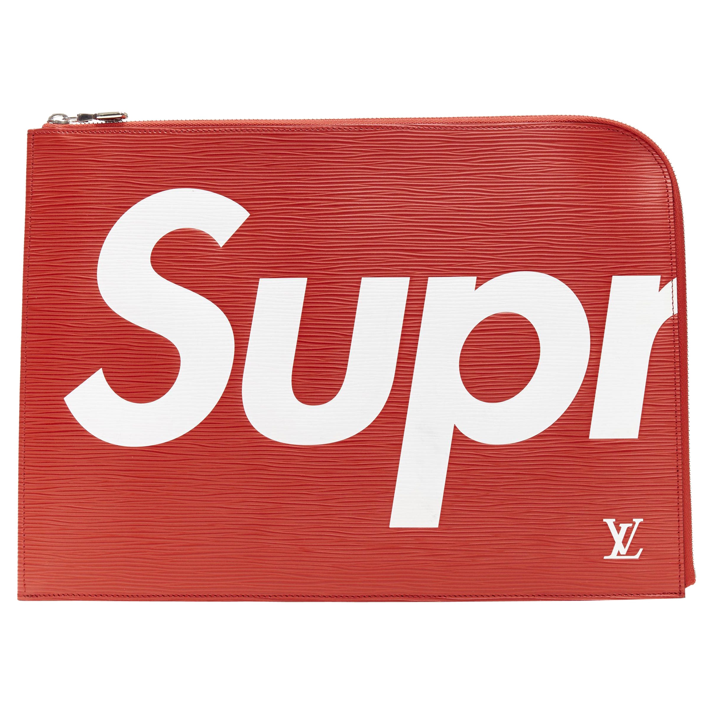 Louis Vuitton 2017 pre-owned x Supreme logo-print Clutch Bag