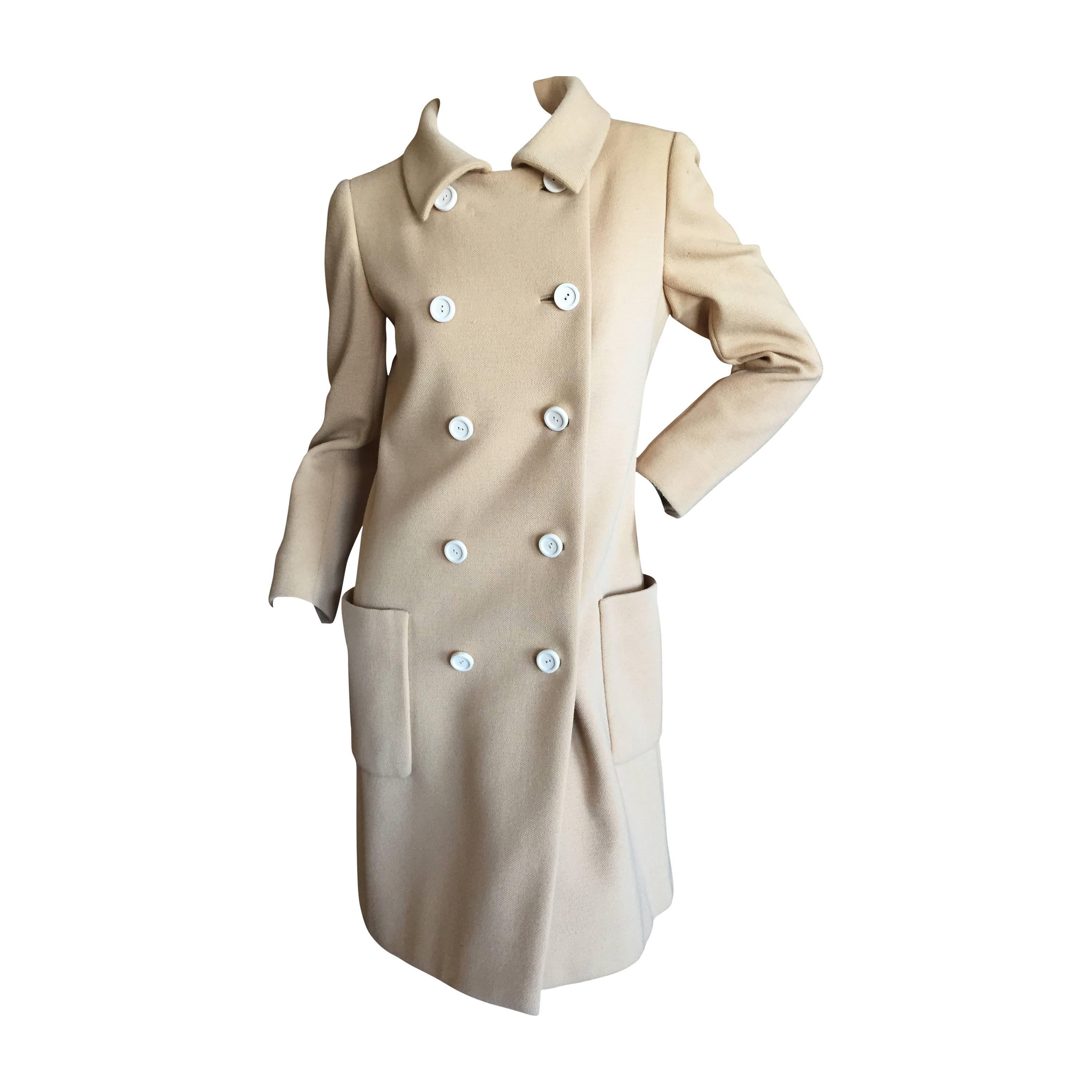 Norman Norell 1960 Light Brown Coat For Sale