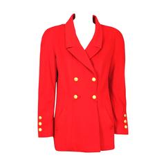 Chanel Red Cashmere Jacket 2