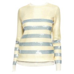 New Gucci Cashmere Cruise Resort 2015 Ad Sequin Sweater Size Small
