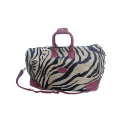 Exotische Zebra Pony Haar Reisetasche von Tangarora Made in Italy