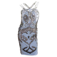 GUCCI Runway Swarovski Crystal and Bead Embellished Silk Dress SS 2010