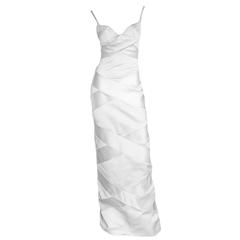 TOTAL RELOCATION CLEARANCE Tom Ford Gucci 01 White Silk Gown Reduced By 80%