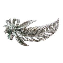 Antique 1890s Sterling Silver LoIgnette Feathered Magnifying Reading Glass