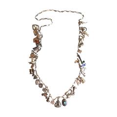 Sterling Charm Necklace/ Lifetime Collection 