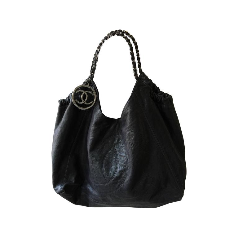 Black Chanel CoCo Cabas Tote Bag