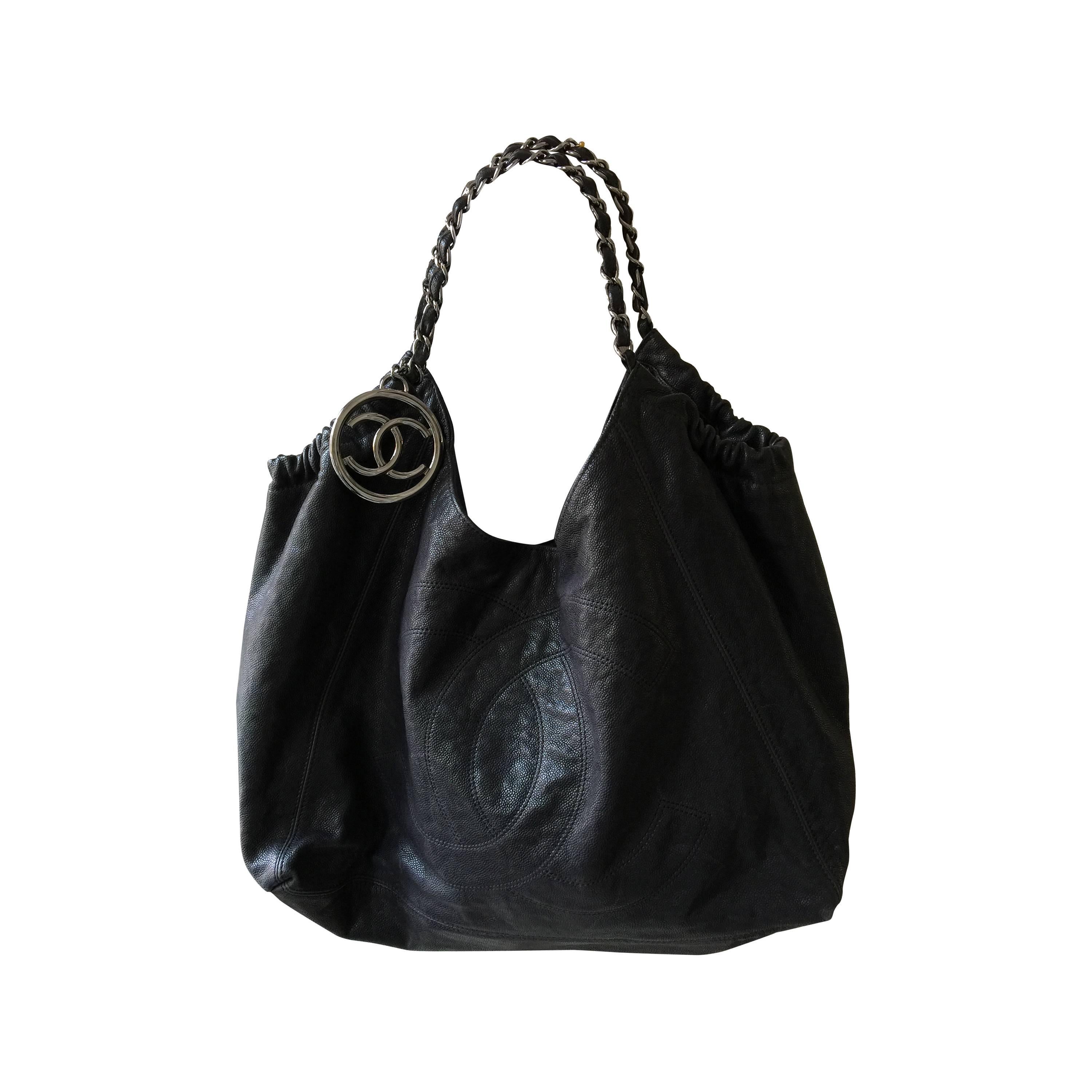 Black Chanel  CoCo Cabas Tote Bag