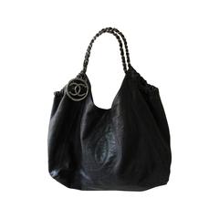 Black Chanel CoCo Cabas Tote Bag at 1stDibs