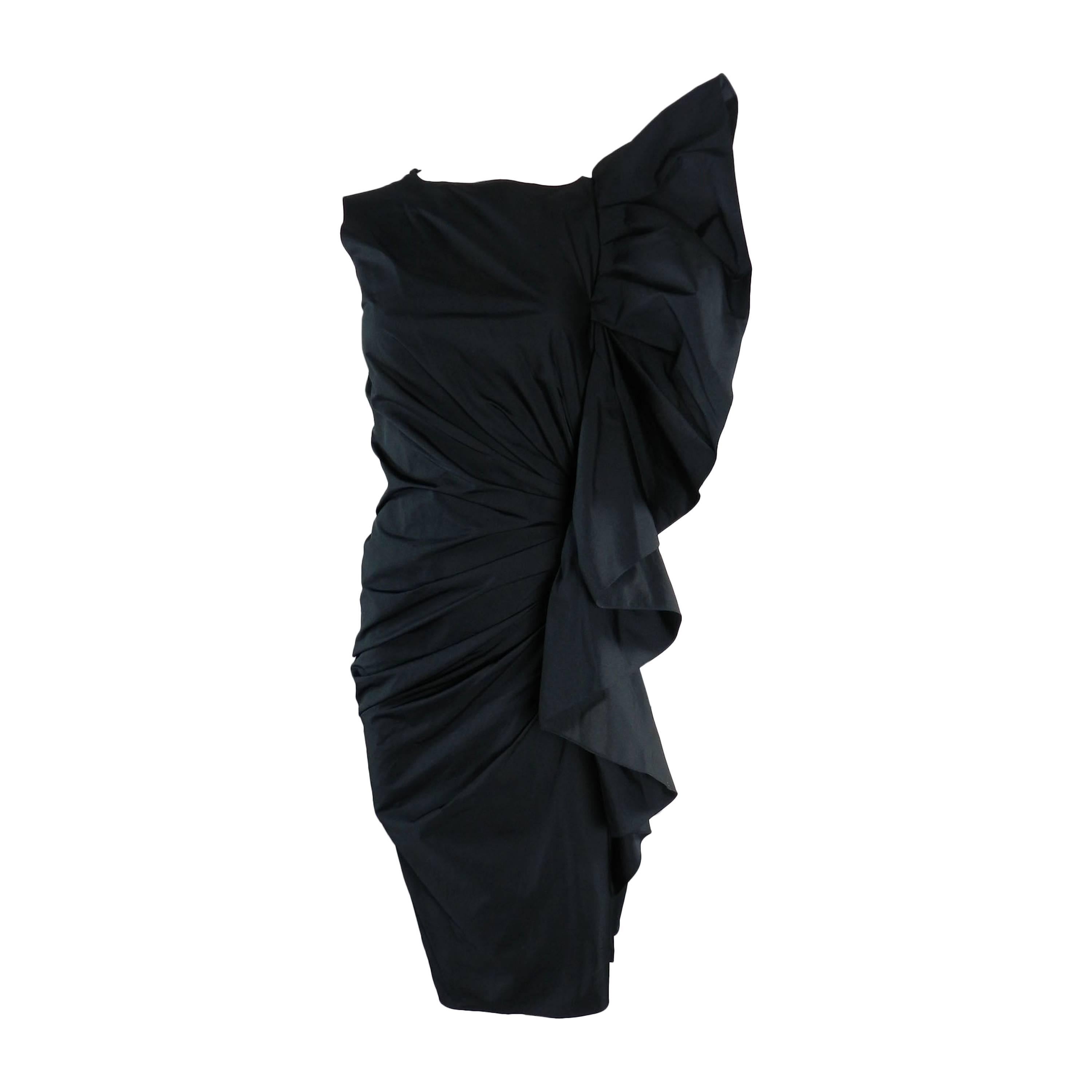 Lanvin Black Ruffle 10 year Anniversary Dress - 2012