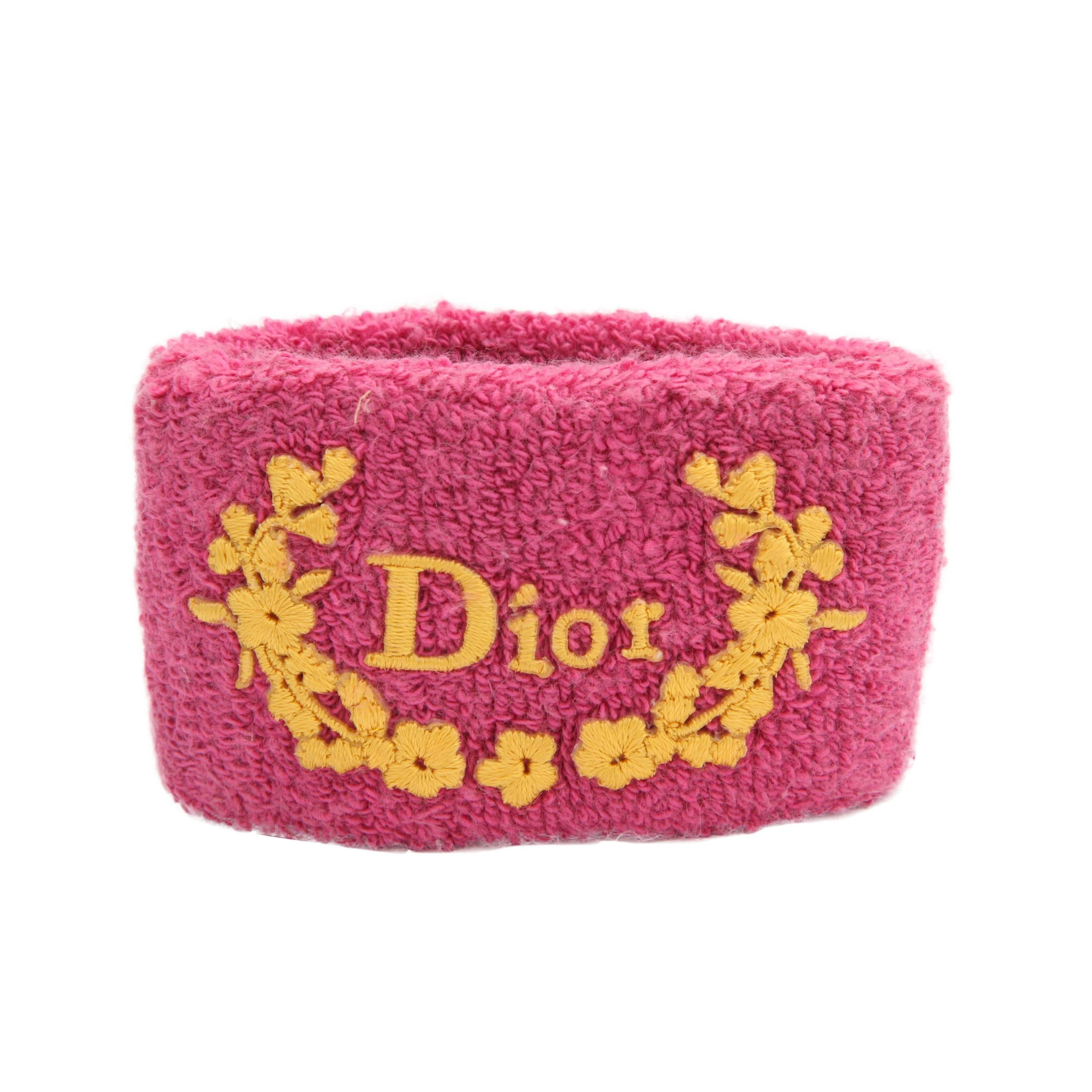 Christian Dior Pink Wrist Band 