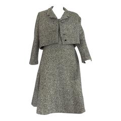 Gustave Tassell 1965 wool dress with jacket size 12 / 14. 