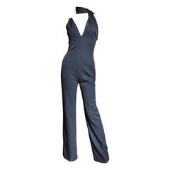 Incredible Gianni Versace Plunge Jumpsuit