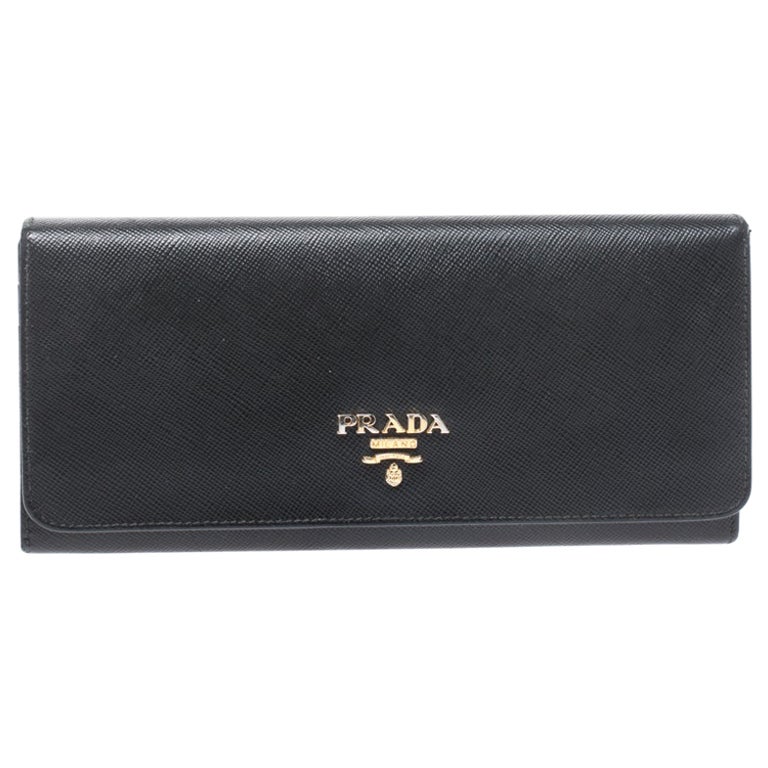 Prada Two-Tone Saffiano Leather Pouch at 1stDibs