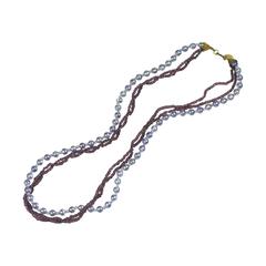 Miriam Haskell Lilac Iridescent Beads