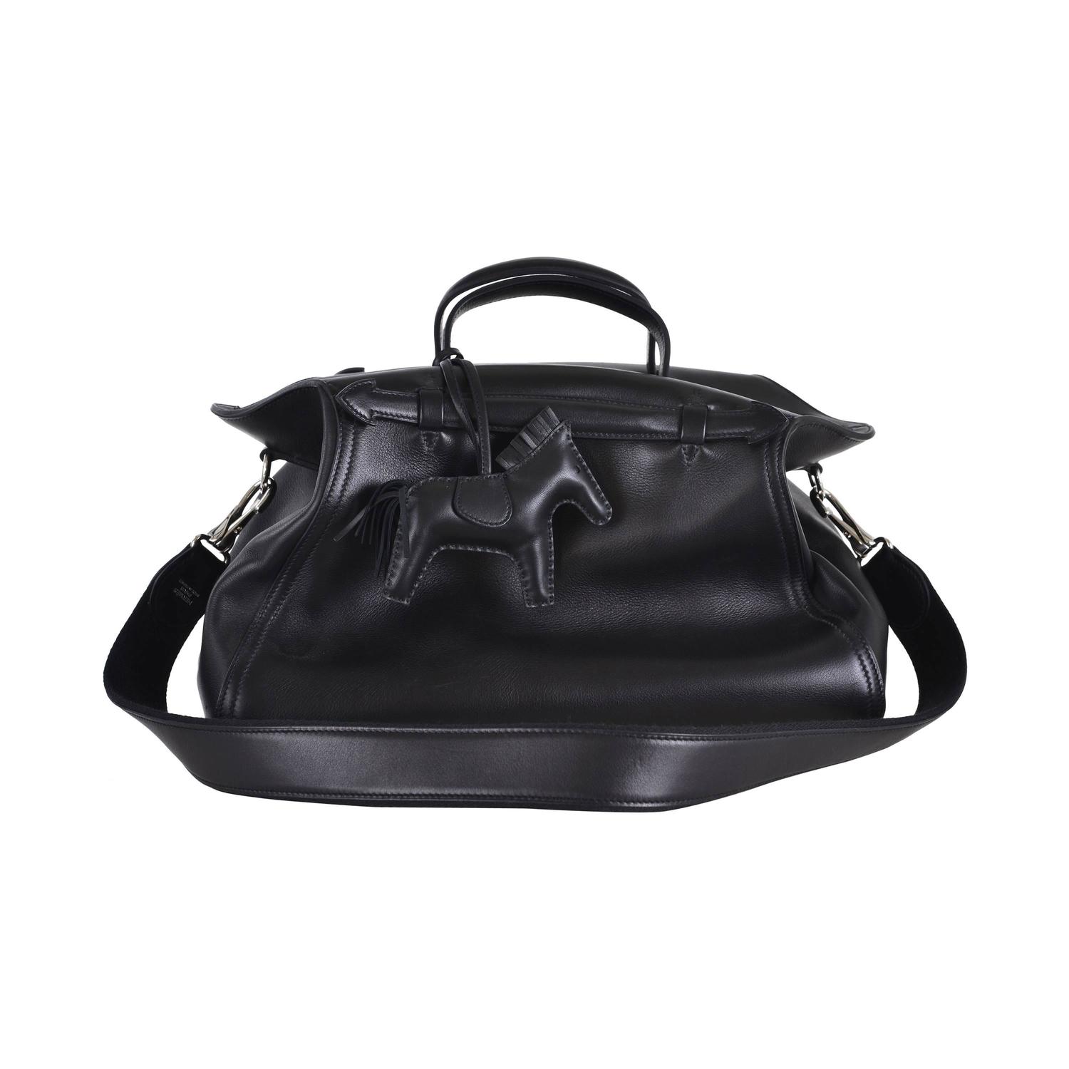 hermes weekend bags bolide night blue medium  