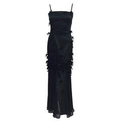 Cheap and Chic by Moschino Black Cocktail Dress With Velvet Bows 