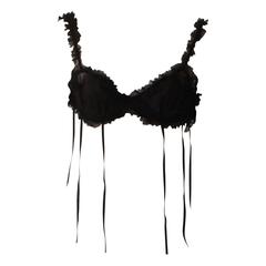 Tom Ford For Gucci Net Silk Ribbon Bra Top Late 1990's
