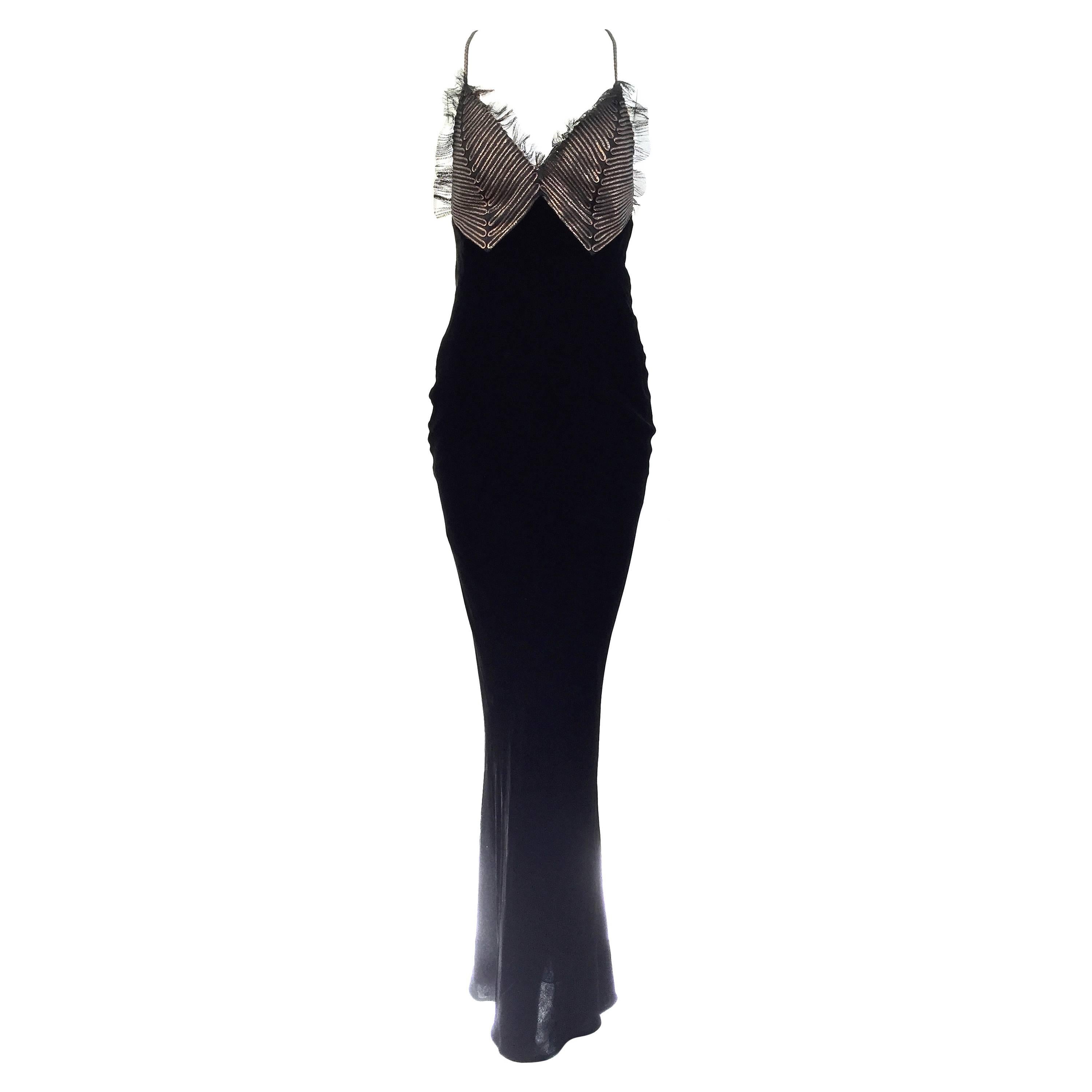 90s Jean Paul Gaultier Velvet gown
