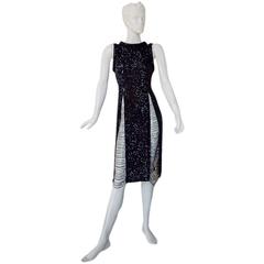 Jean Paul Gaultier Xtra Thigh High Sequin Body Hugging Evening Dress 2
