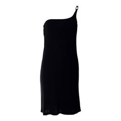 90s Gucci by Tom Ford black jersey mini dress at 1stDibs