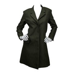 Yves Saint Laurent Loden Green Coat 