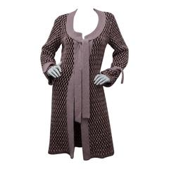 Missoni Pink Knit Sweater Coat 8