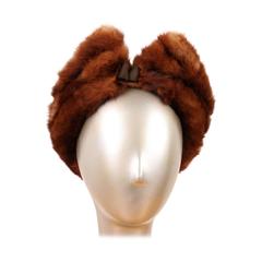 1940's Pompador Style Mink & Wool Merrimac Hat