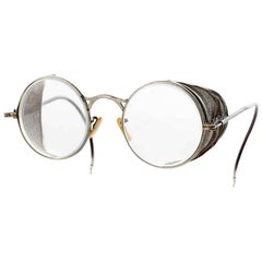 Vintage Welsh Motorcycle Glasses / Goggles, 1930s 