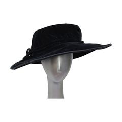 Antique Edwardian Velvet Hat H.C.F. Koch and Company
