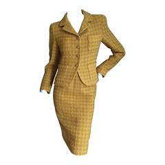 Chanel Vintage Mustard Boucle Suit